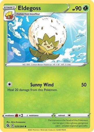 Carta Eldegoss 25/264 do set Golpe Fusão — Pokémon TCG | Bynx