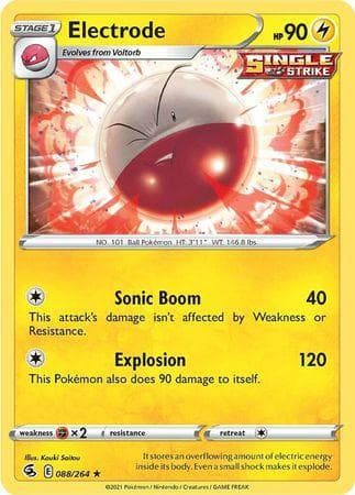Carta Electrode 88/264 do set Golpe Fusão — Pokémon TCG | Bynx