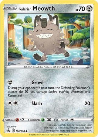 Galarian Meowth 180 — Golpe Fusão