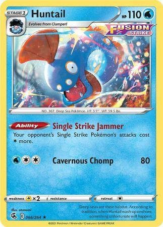 Carta Huntail 66/264 do set Golpe Fusão — Pokémon TCG | Bynx