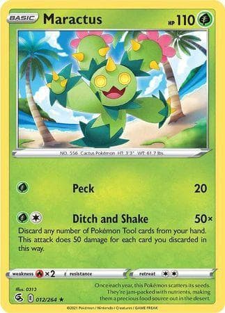 Carta Maractus 12/264 do set Golpe Fusão — Pokémon TCG | Bynx