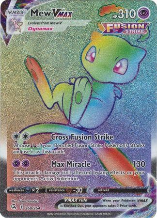 Carta Mew-VMAX 268/264 do set Golpe Fusão — Pokémon TCG | Bynx