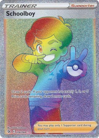 Carta Schoolboy 276/264 do set Golpe Fusão — Pokémon TCG | Bynx