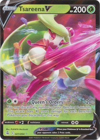 Carta Tsareena-V 21/264 do set Golpe Fusão — Pokémon TCG | Bynx