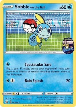 Carta Sobble on the Ball 005/5 do set Pokémon Futsal Promos 2020 — Pokémon TCG | Bynx