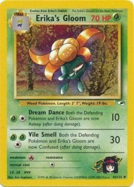 Carta Erika's Gloom 46/83 do set Gym Heroes — Pokémon TCG | Bynx