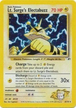 Lt. Surge's Electabuzz 6 — Gym Heroes