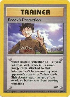 Carta Brock's Protection 101/132 do set Gym Challenge — Pokémon TCG | Bynx