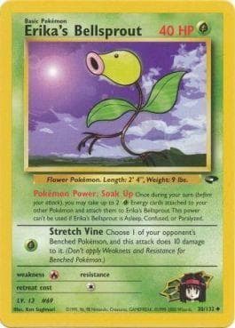 Carta Erika's Bellsprout 38/132 do set Gym Challenge — Pokémon TCG | Bynx