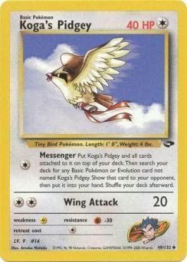 Koga's Pidgey 049/132 — Gym Challenge