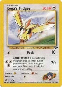 Koga's Pidgey 080/132 — Gym Challenge