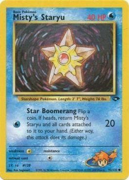 Carta Misty's Staryu 92/132 do set Gym Challenge — Pokémon TCG | Bynx