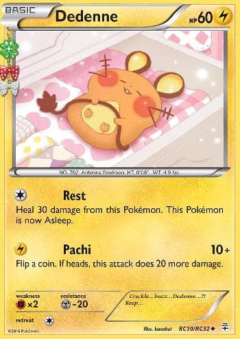 Carta Dedenne #RC10 do set Gerações — Pokémon TCG | Bynx