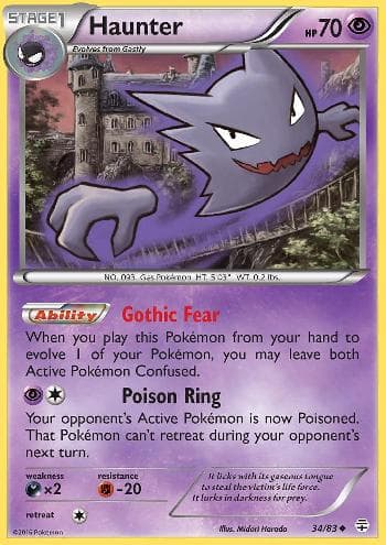 Carta Haunter 34/83 do set Gerações — Pokémon TCG | Bynx