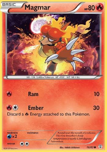 Carta Magmar 16/83 do set Gerações — Pokémon TCG | Bynx