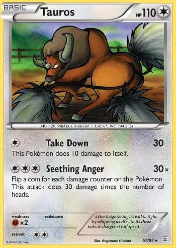 Carta Tauros 57/83 do set Gerações — Pokémon TCG | Bynx