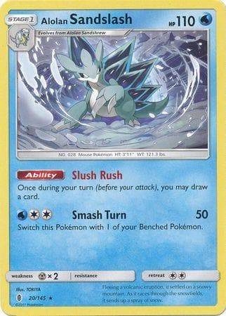 Carta Alolan Sandslash 20/145 do set Guardiões Ascendentes — Pokémon TCG | Bynx