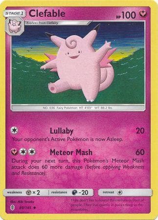 Carta Clefable 89/145 do set Guardiões Ascendentes — Pokémon TCG | Bynx