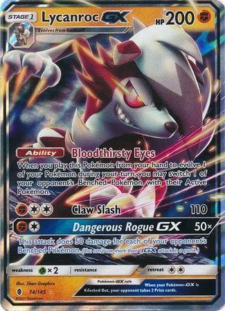 Lycanroc-GX 74 — Guardiões Ascendentes