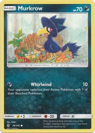 Carta Murkrow 78/145 do set Guardiões Ascendentes — Pokémon TCG | Bynx