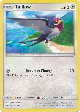 Carta Taillow 103/145 do set Guardiões Ascendentes — Pokémon TCG | Bynx