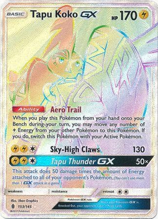 Carta Tapu Koko-GX 153/145 do set Guardiões Ascendentes — Pokémon TCG | Bynx