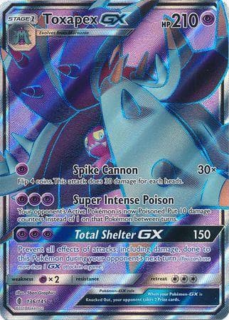 Carta Toxapex-GX 136/145 do set Guardiões Ascendentes — Pokémon TCG | Bynx