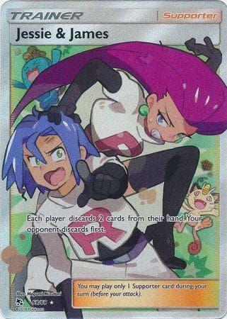 Carta Jessie & James 68/68 do set Destinos Ocultos — Pokémon TCG | Bynx