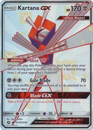 Carta Kartana-GX #SV73 do set Destinos Ocultos — Pokémon TCG | Bynx
