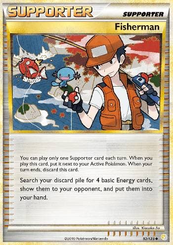 Carta Fisherman 92/123 do set HeartGold SoulSilver — Pokémon TCG | Bynx
