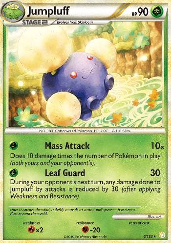 Carta Jumpluff 6/123 do set HeartGold SoulSilver — Pokémon TCG | Bynx