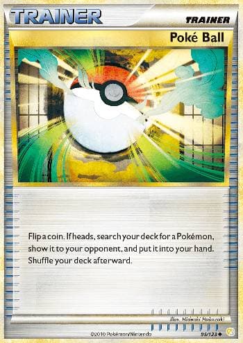 Carta Poké Ball 95/123 do set HeartGold SoulSilver — Pokémon TCG | Bynx