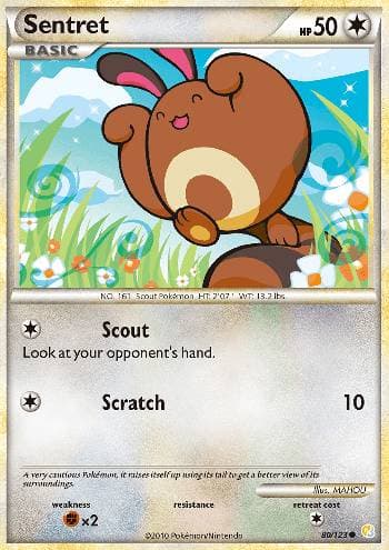 Sentret 080/123 — HeartGold SoulSilver