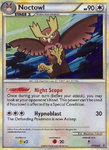 Carta Noctowl #HGSS06 do set HeartGold SoulSilver Promos — Pokémon TCG | Bynx
