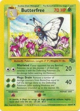 Carta Butterfree 33/64 do set Selva — Pokémon TCG | Bynx