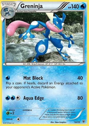 Carta Greninja do set Conjunto para Iniciantes Kalos — Pokémon TCG | Bynx