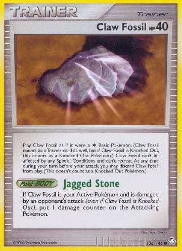 Claw Fossil 138/146 — Legends Awakened
