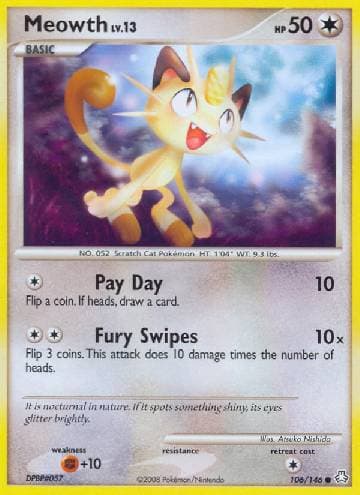 Carta Meowth 106/146 do set Legends Awakened — Pokémon TCG | Bynx