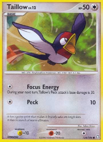 Carta Taillow 124/146 do set Legends Awakened — Pokémon TCG | Bynx