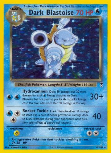 Dark Blastoise 4 — Legendary Collection