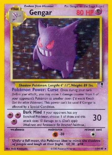 Carta Gengar 11/110 do set Legendary Collection — Pokémon TCG | Bynx