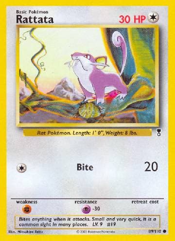 Carta Rattata 89/110 do set Legendary Collection — Pokémon TCG | Bynx