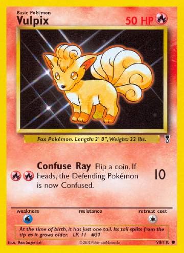 Carta Vulpix 98/110 do set Legendary Collection — Pokémon TCG | Bynx