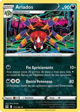 Carta Ariados 113/196 do set Origem Perdida — Pokémon TCG | Bynx