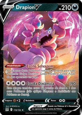 Carta Drapion-V 118/196 do set Origem Perdida — Pokémon TCG | Bynx