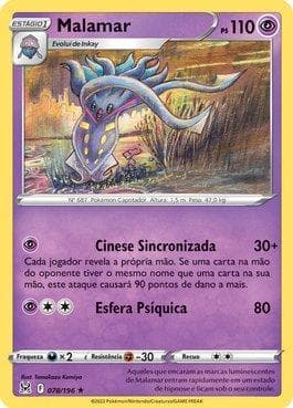 Carta Malamar 078/196 do set Origem Perdida — Pokémon TCG | Bynx
