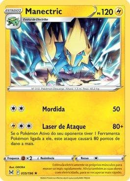Carta Manectric 055/196 do set Origem Perdida — Pokémon TCG | Bynx