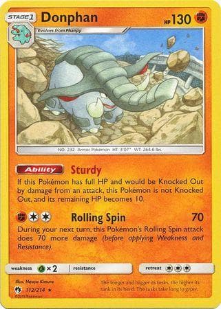 Carta Donphan 112/214 do set Trovões Perdidos — Pokémon TCG | Bynx