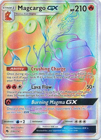 Carta Magcargo-GX 218/214 do set Trovões Perdidos — Pokémon TCG | Bynx
