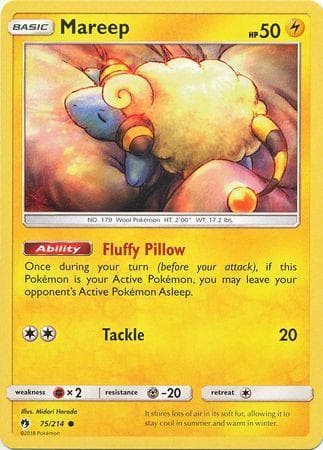 Carta Mareep 75/214 do set Trovões Perdidos — Pokémon TCG | Bynx
